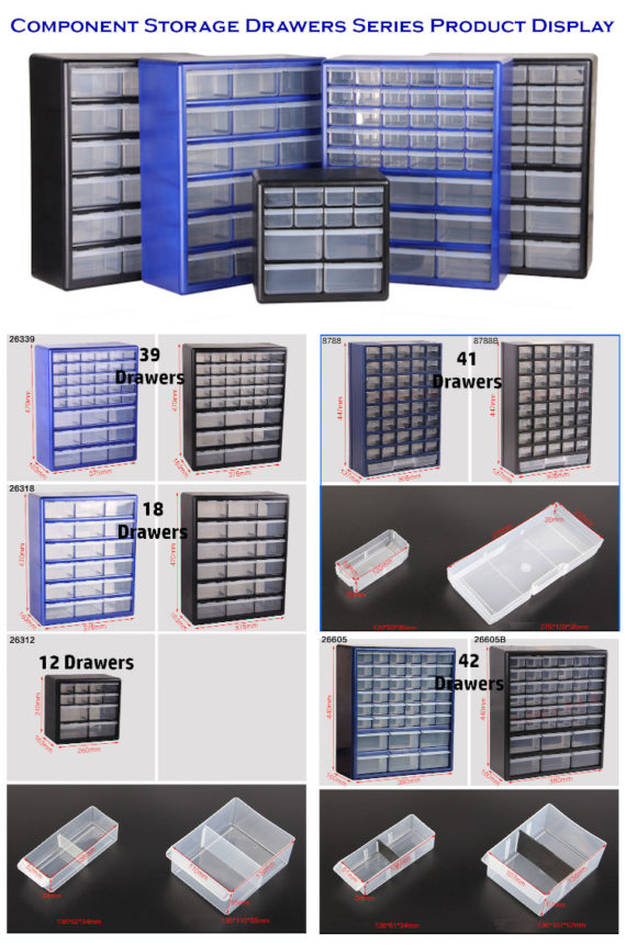 Component Storage Drawers